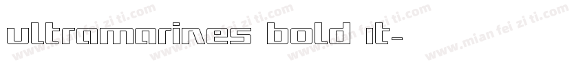 Ultramarines Bold It字体转换